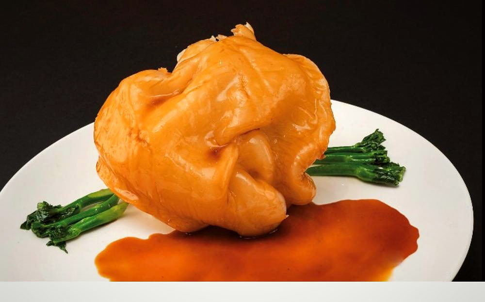 Whole braised fish maw in abalone sauce